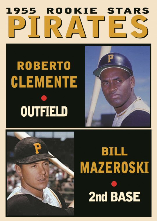 Roberto Clemente & Bill Mazeroski, 1955 Pittsburgh Pirates, Pastime ...